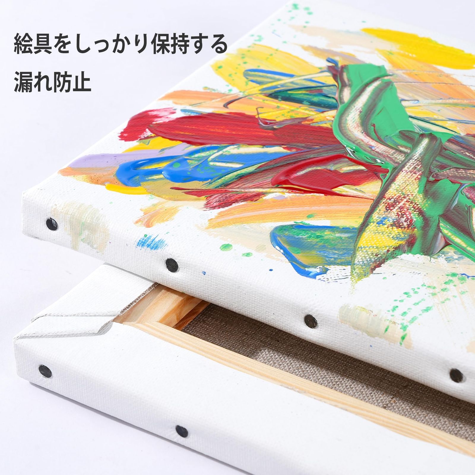 新品 PHOENIX 全麻 中目?布面 張りキャンバス F8 (45.5cmX38.0cm) 2枚