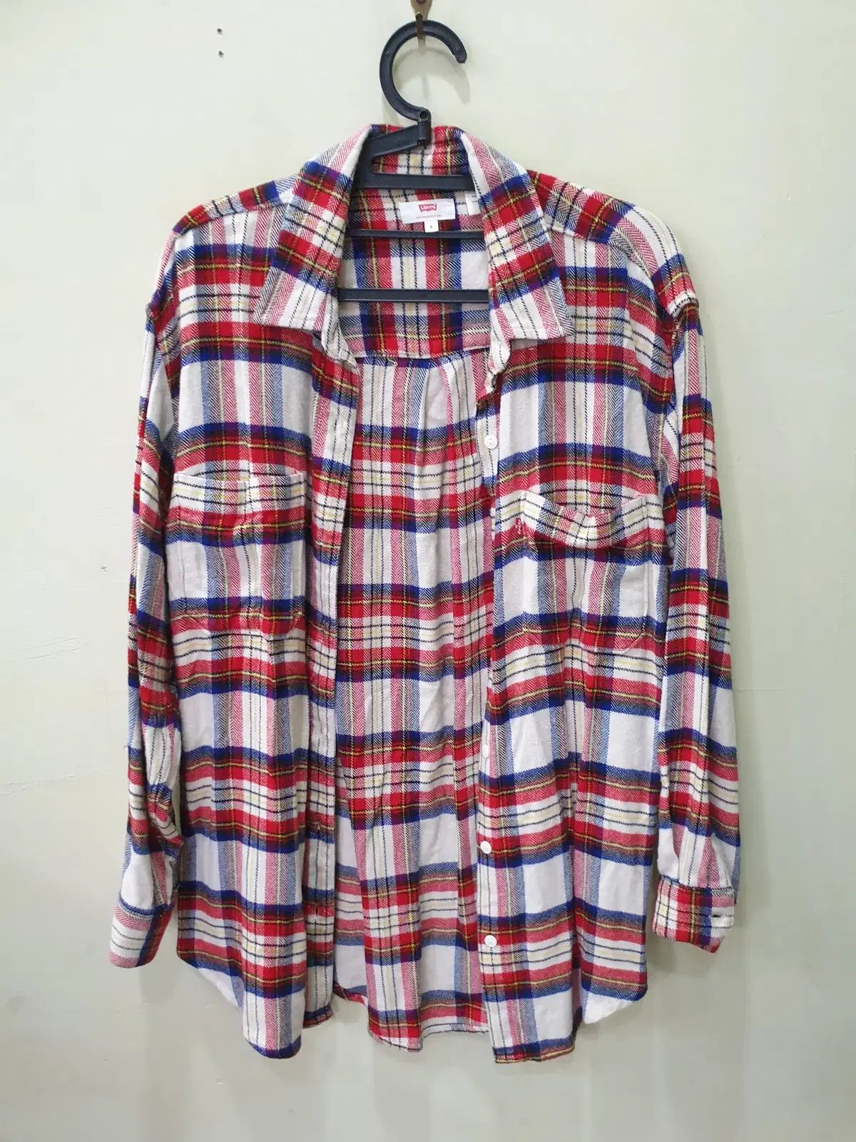 S LEVI'S チェック シャツ レッド