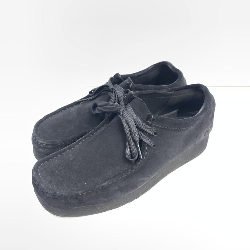 【美品】クラークス 11826 防水仕様 ワラビー ウォータープルーフ 中古】Clarks ワラビー ウォータープルーフ サイズ26.5cm 11826 黒