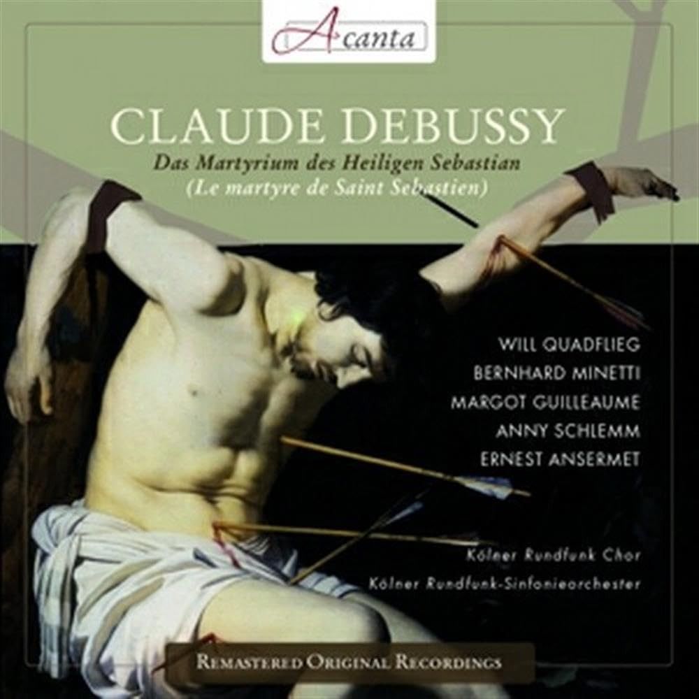 【CD】ドビュッシー : 神秘劇 「聖セバスティアンの殉教」 (歌・語り : ドイツ語) (Debussy : La Martyre de Saint Sebastian / Will Quadflieg, Ernest Ansermet, Kol