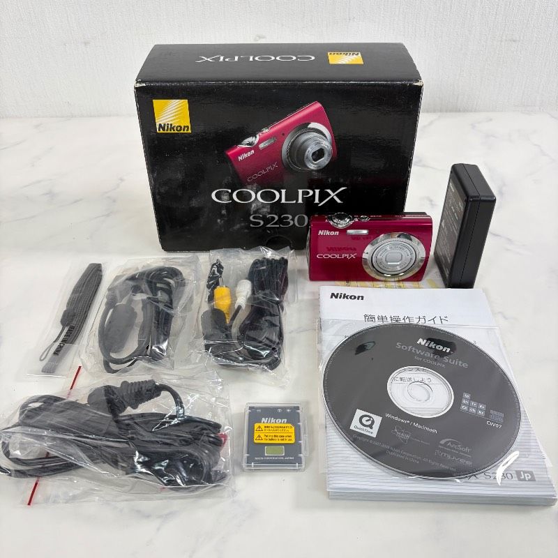 Nikon COOLPIX S230 レッド カメラ デジカメ 524K - メルカリ
