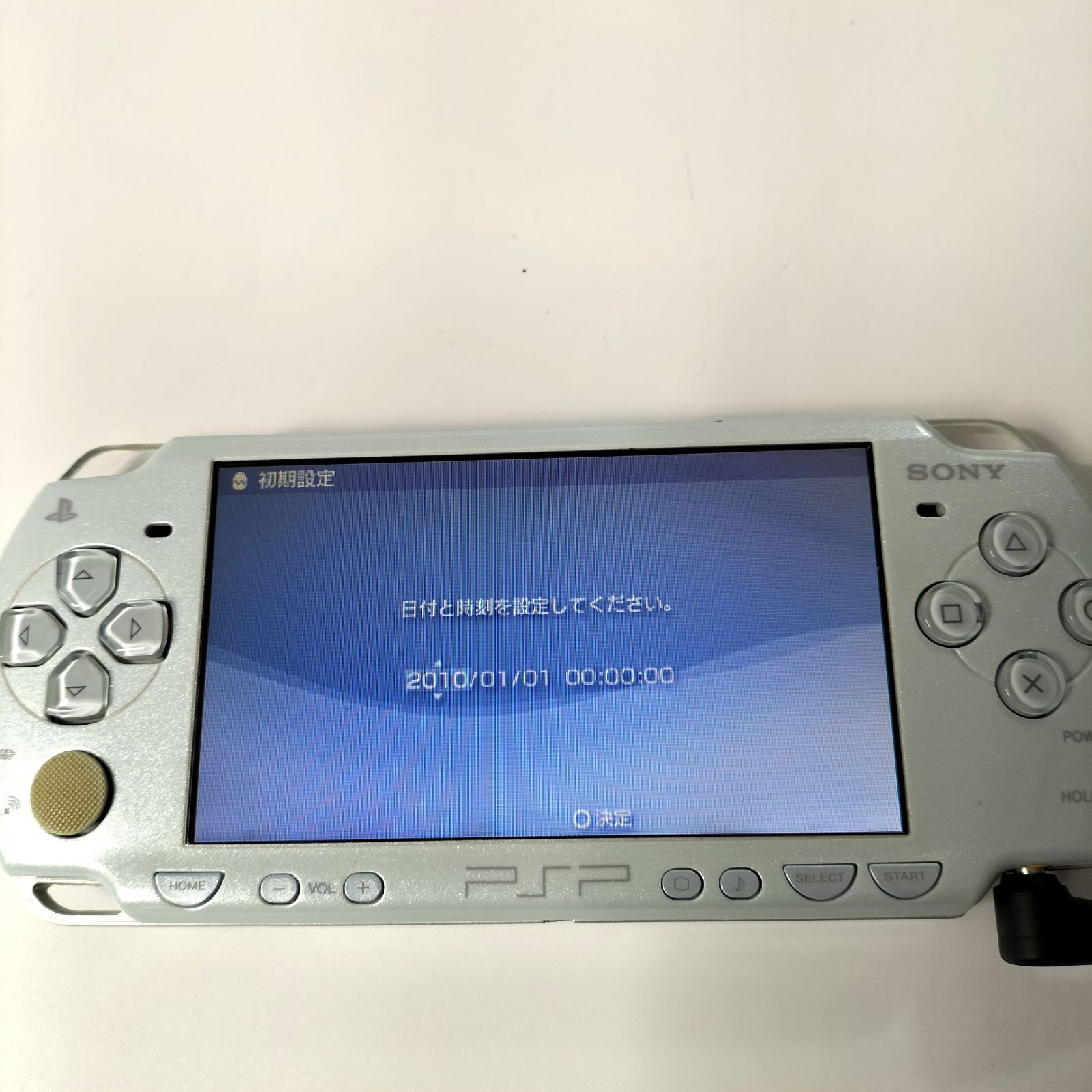 SONY PSP-2000 フェリシアブルー ジャンク ディスクカバー破損 ゲーム