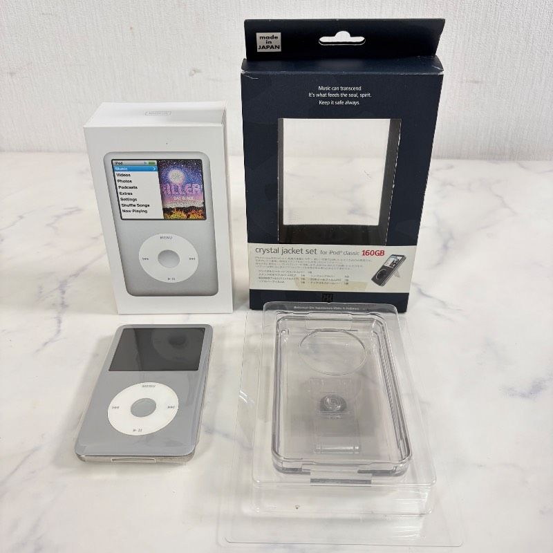 Apple iPod classic 160GB A1238 シルバー クリスタルジャケットセット