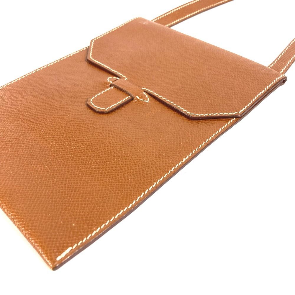 HERMES エルメス ショルダーバッグ アメリ レザー ブラウン - メルカリ