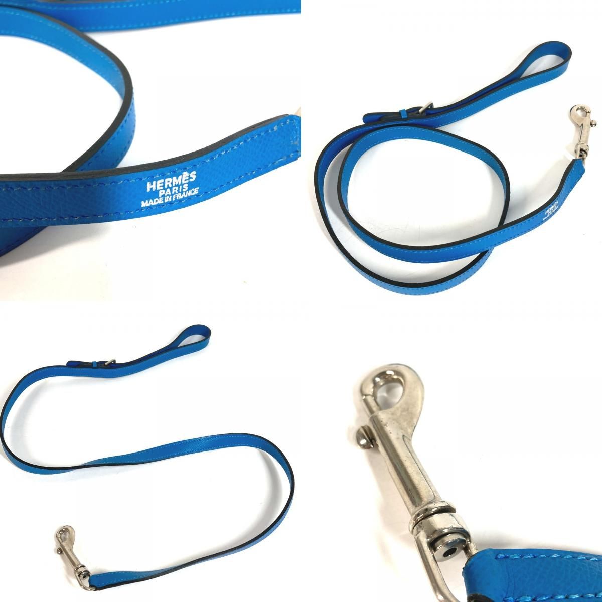 HERMES エルメス 首輪 ドッグカラー＆リード セット ペア レザー
