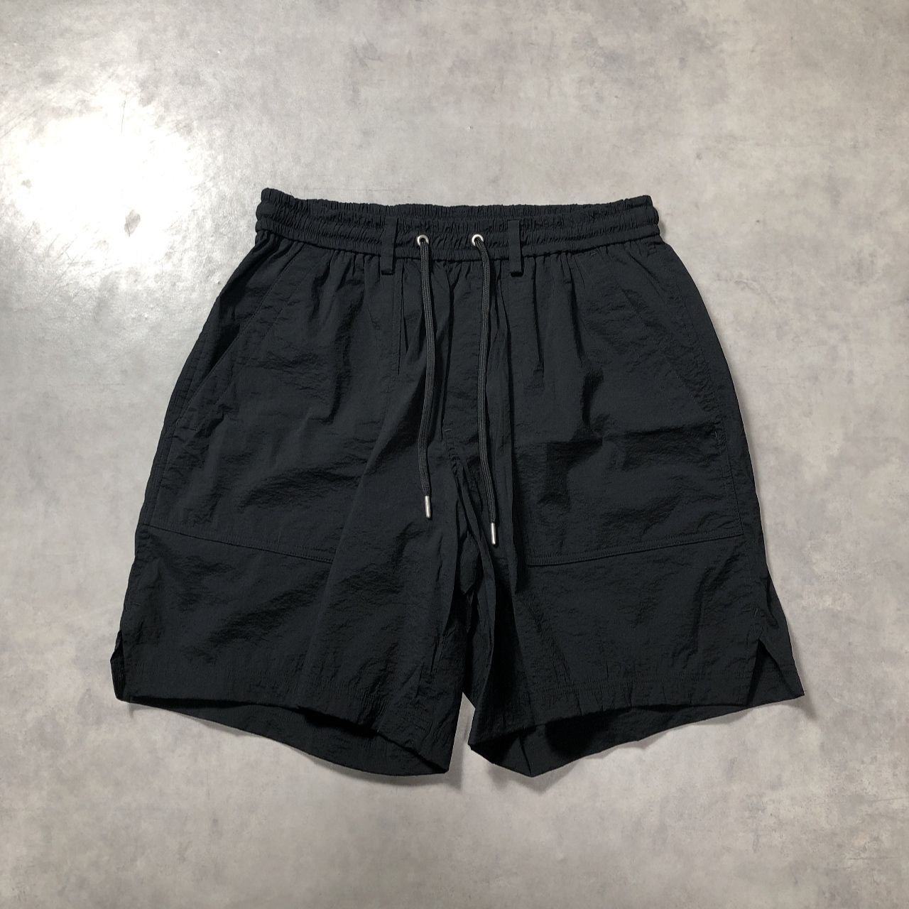 GQ5599◇CARORIE : CLEAN TECH CARGO SHORT PANTS QR24039P1-BK◇M◇ブラック クリーンテック カーゴ ショートパンツ ナイロン