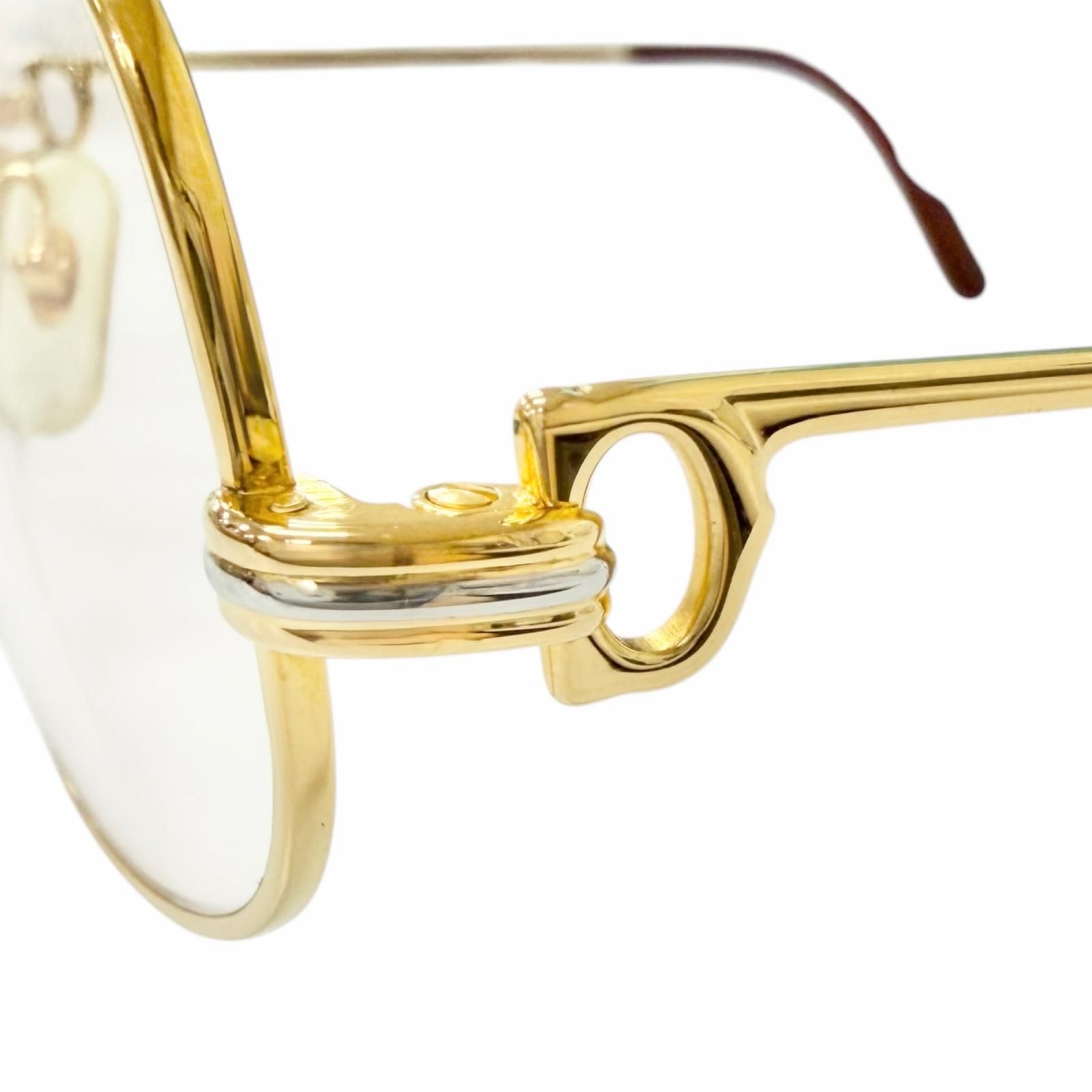 美品□Cartier カルティエ ヴィンテージ トリニティ メガネ 眼鏡 アイ