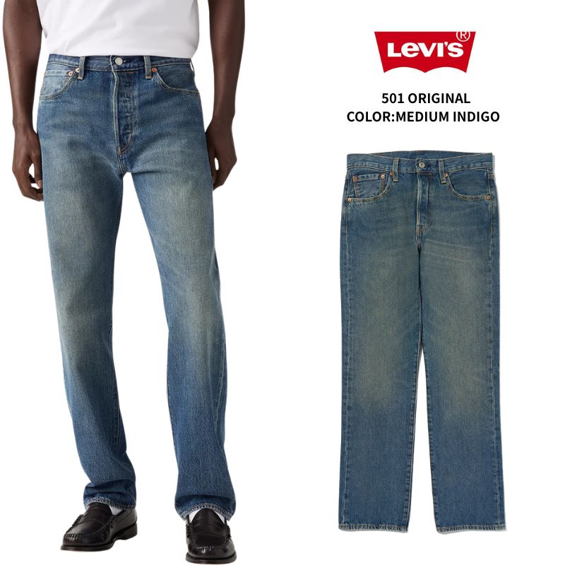 リーバイス Levi’s リーバイス 501 ORIGINAL ジーンズ デニム ミディアムインディゴ BLACK メンズ 00501-3785