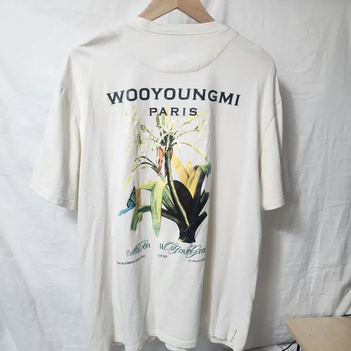 ウーヨンミ(WOOYOUNGMI) フラワー プリンティング 半袖 Tシャツ 50