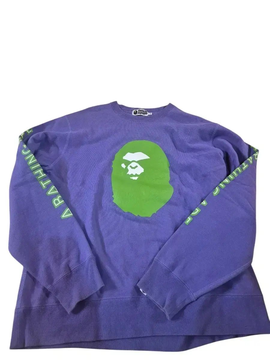 A Bathing Ape パープル BIG ロゴ スウェット