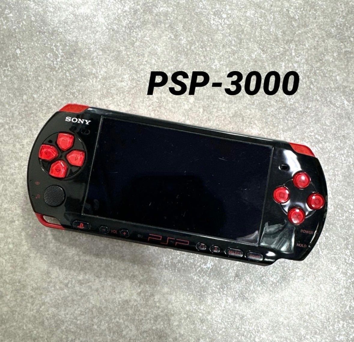 【希少】PSP-3000 動作品 ブラック×レッド おまけ付き