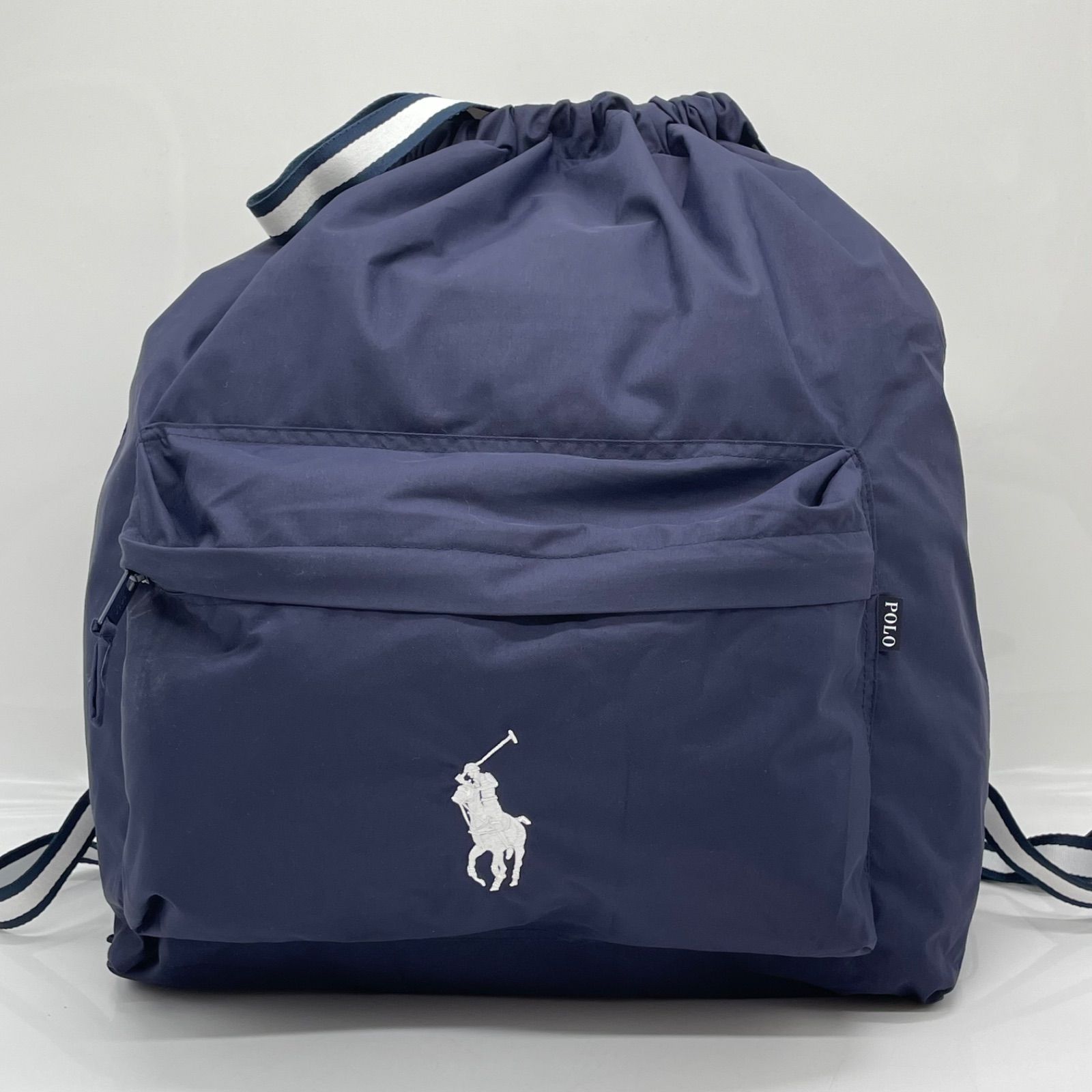 BN8989● POLO RALPH LAUREN ポロ ラルフ ローレン 2WAYレインバッグカバー リュック ナップザック ネイビー 軽量