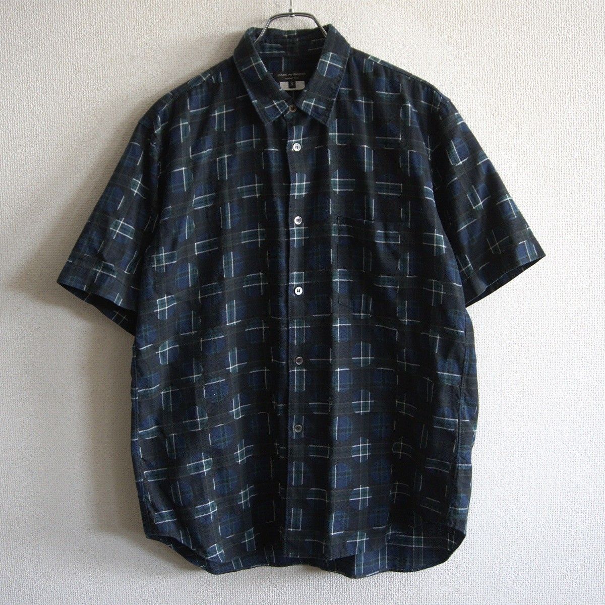 AD2011】COMME des GARCONS HOMME PLUS【プリント・チェック柄 半袖 