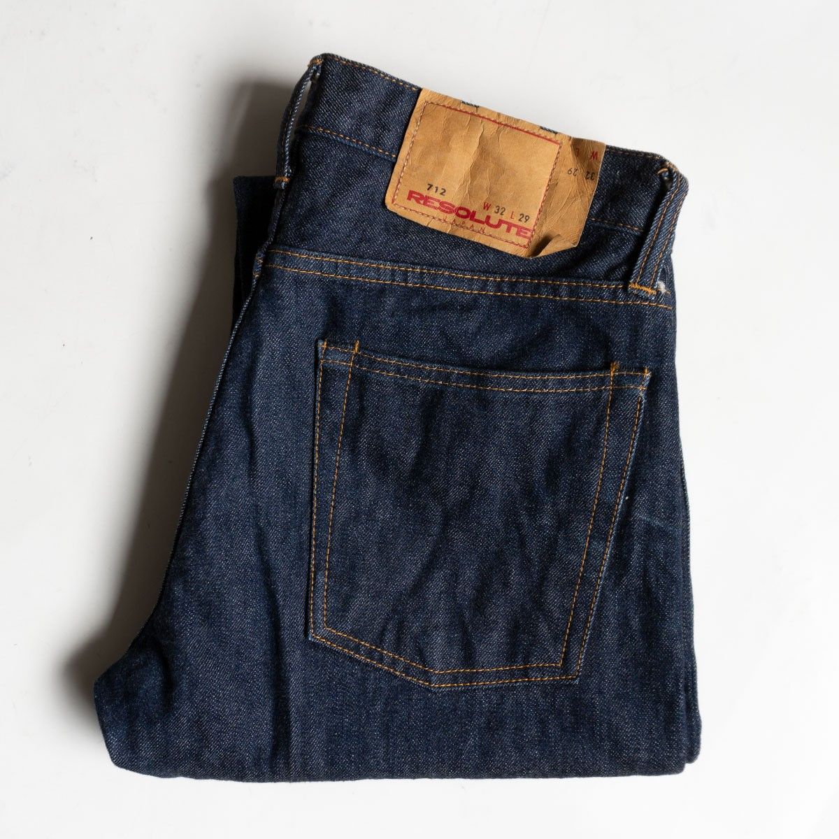 【美品】 RESOLUTE【712 デニムパンツ 】32×31 日本製 リゾルト s2605125