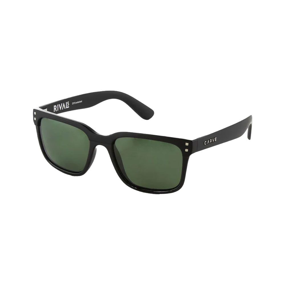 カーブCARVE ライバルRIVALS 2019 GLOSS BLACK MATT BLACK/GREEN POLARIZED 93292955466034 サングラス アイウェア 偏光レンズ