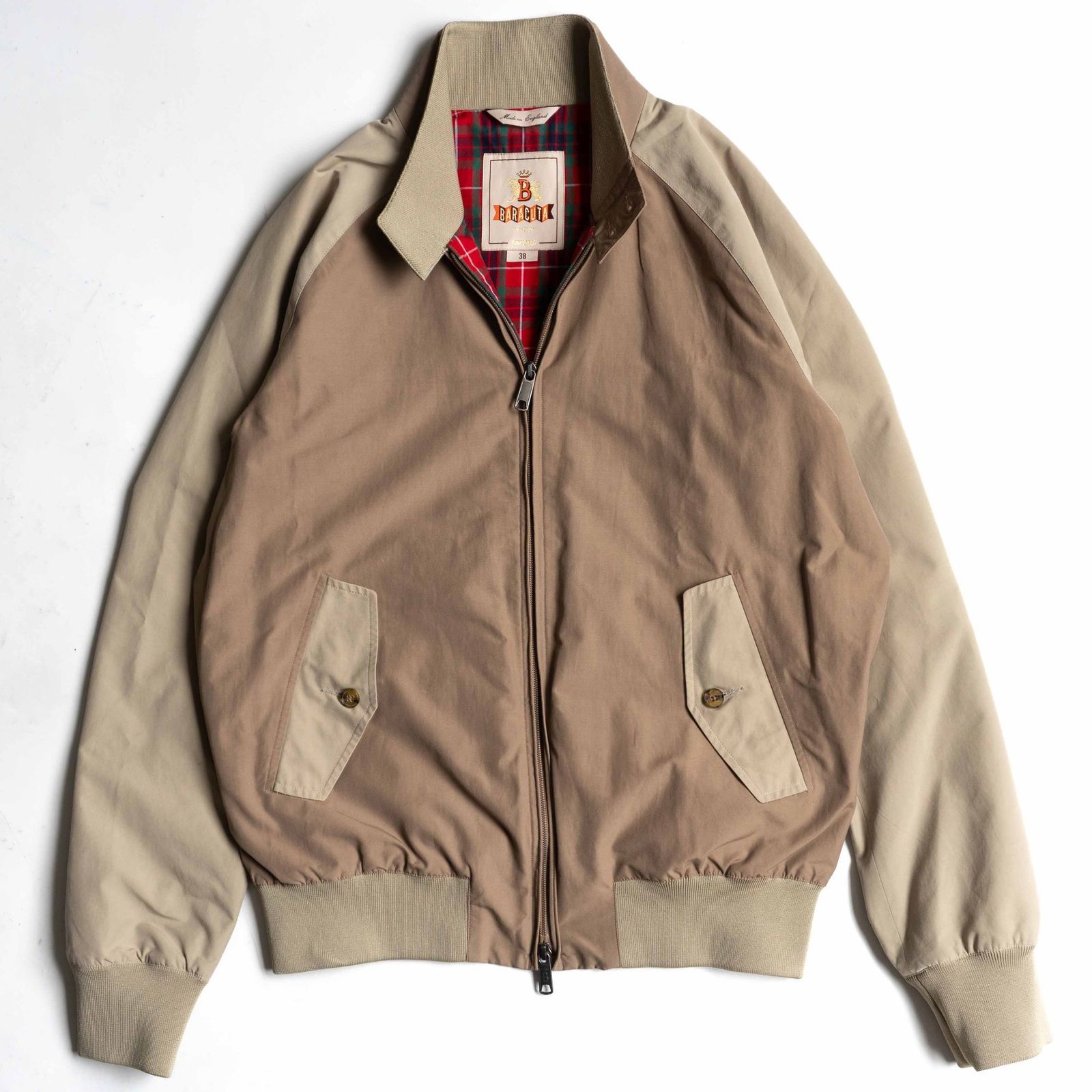【SHIPS別注】BARACUTA【G9 スウィングトップ ハリントンジャケット】 38 バラクータ 2トーンカラー イングランド製 26050692 SHIPS別注】BARACUTA【G9 スウィングトップ ハリントンジャケット】 38