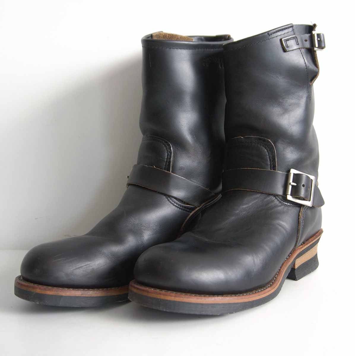 【PT91】REDWING【2268/エンジニアブーツ】US8.5 D ブラック レッドウィング USA製 26050617