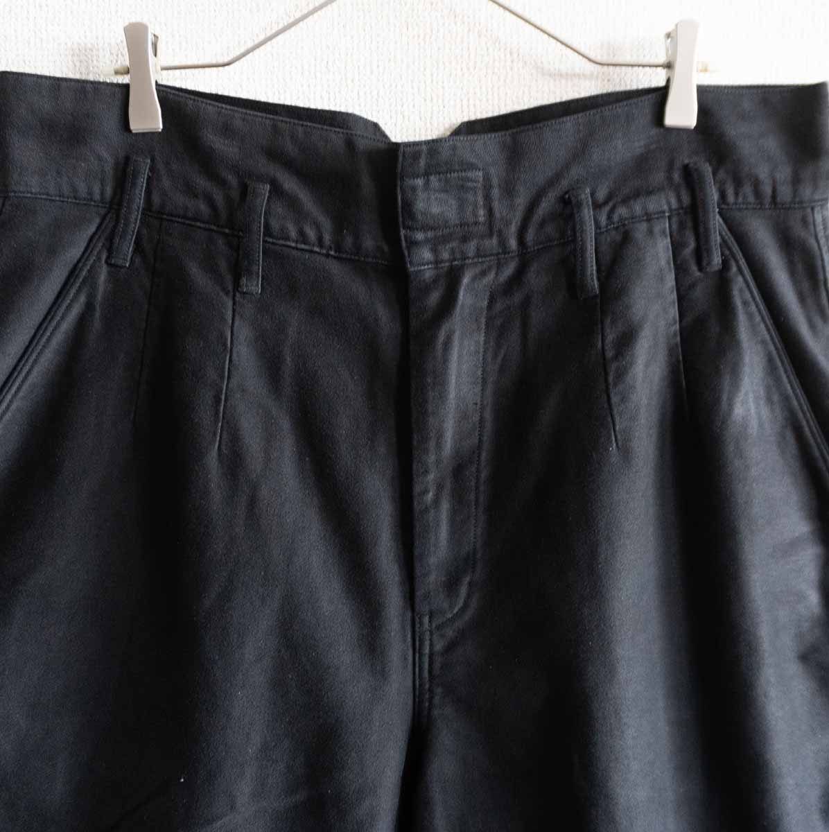 美品】PORTER CLASSIC【モールスキン パンツ】XL ブラック ポーター