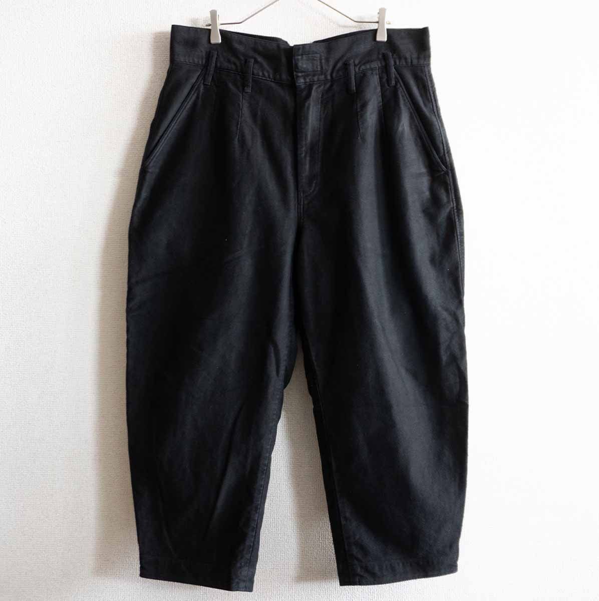 【美品】PORTER CLASSIC【モールスキン パンツ】XL ブラック ポータークラシック 26050669