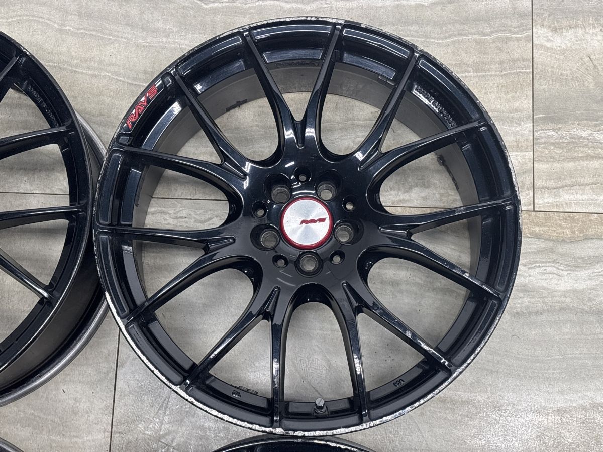 特価品】RAYS HOMURA 2×7 19in 8J +48 PCD100 プリウス ウィッシュ