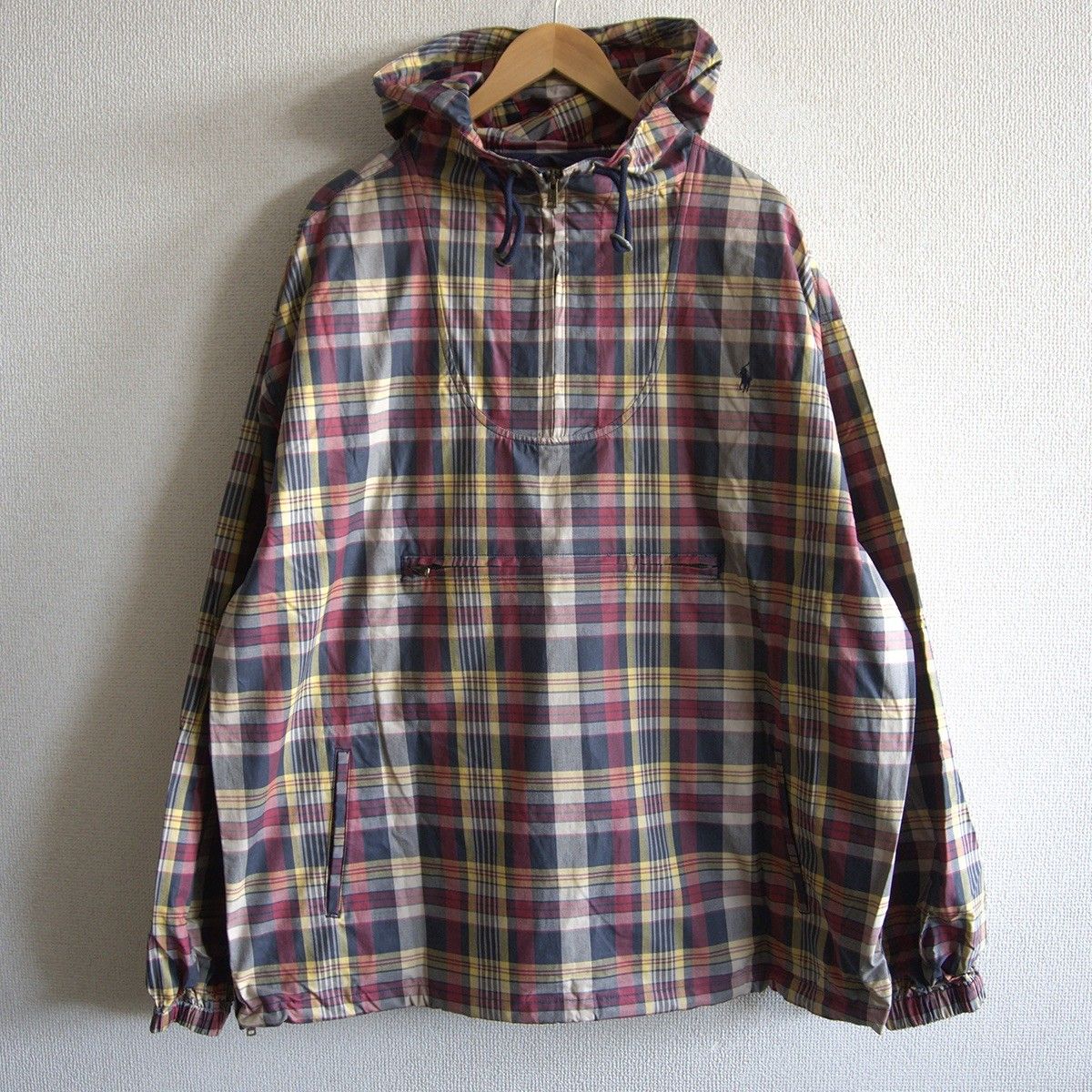 雰囲気抜群】POLO RALPH LAUREN【PLAID CHECK COTTON ANORAK】L ポロ