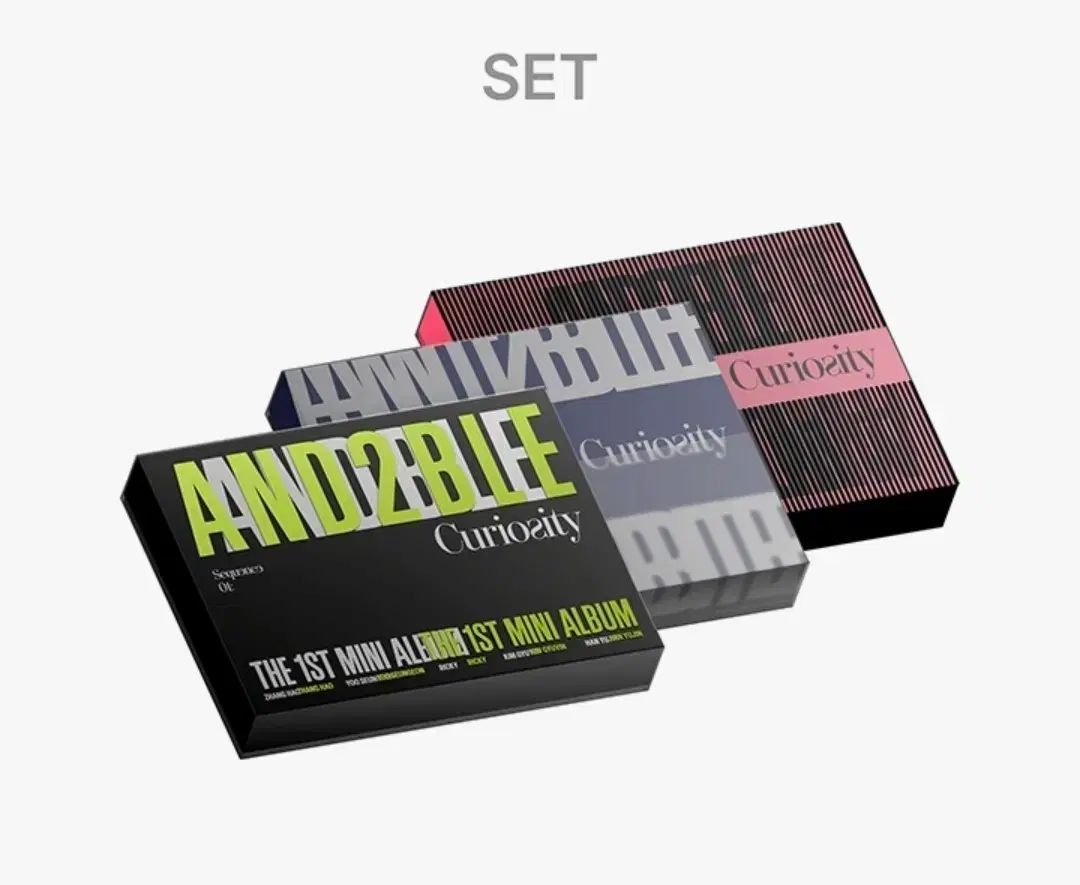 アンドダブル 未開封アルバム 1set(3個)+特典 1set(5個) 물었タイver