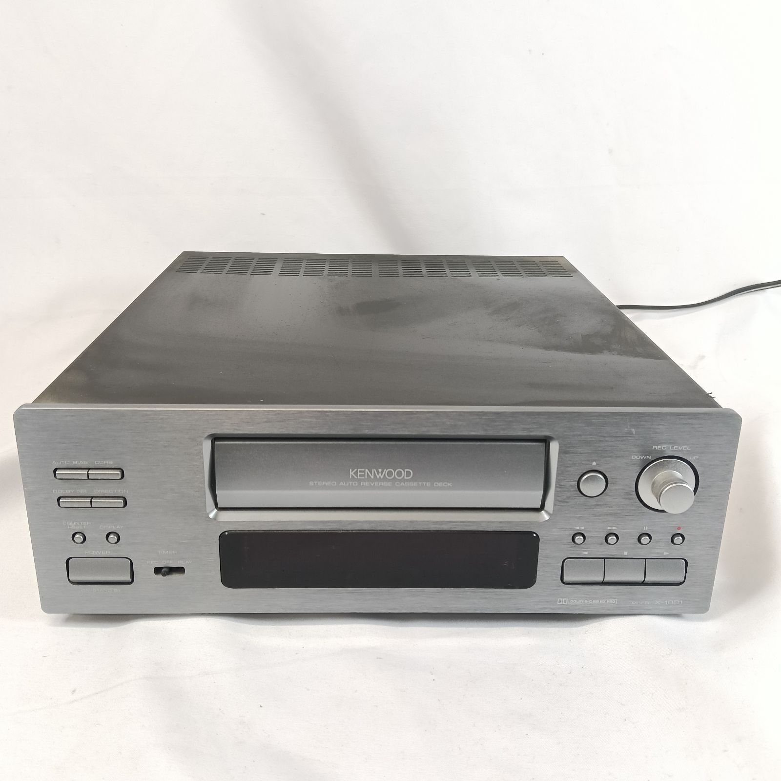 KENWOOD X-1001 カセットデッキ 通電OK 現状品 オートリバース - メルカリ