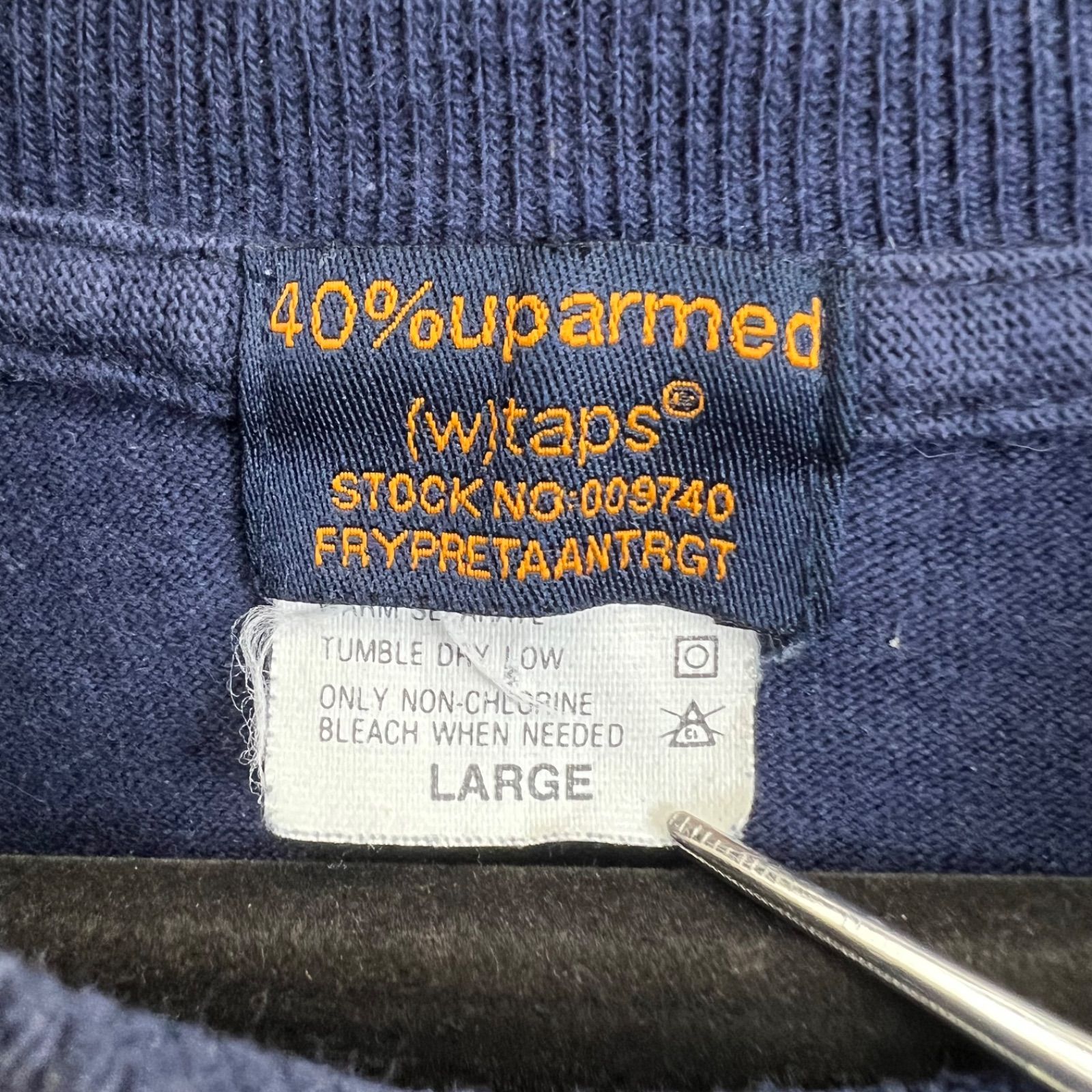 WTAPS 40%uparmed 90s USA vintage L/S Tee L ダブルタップス 初期 