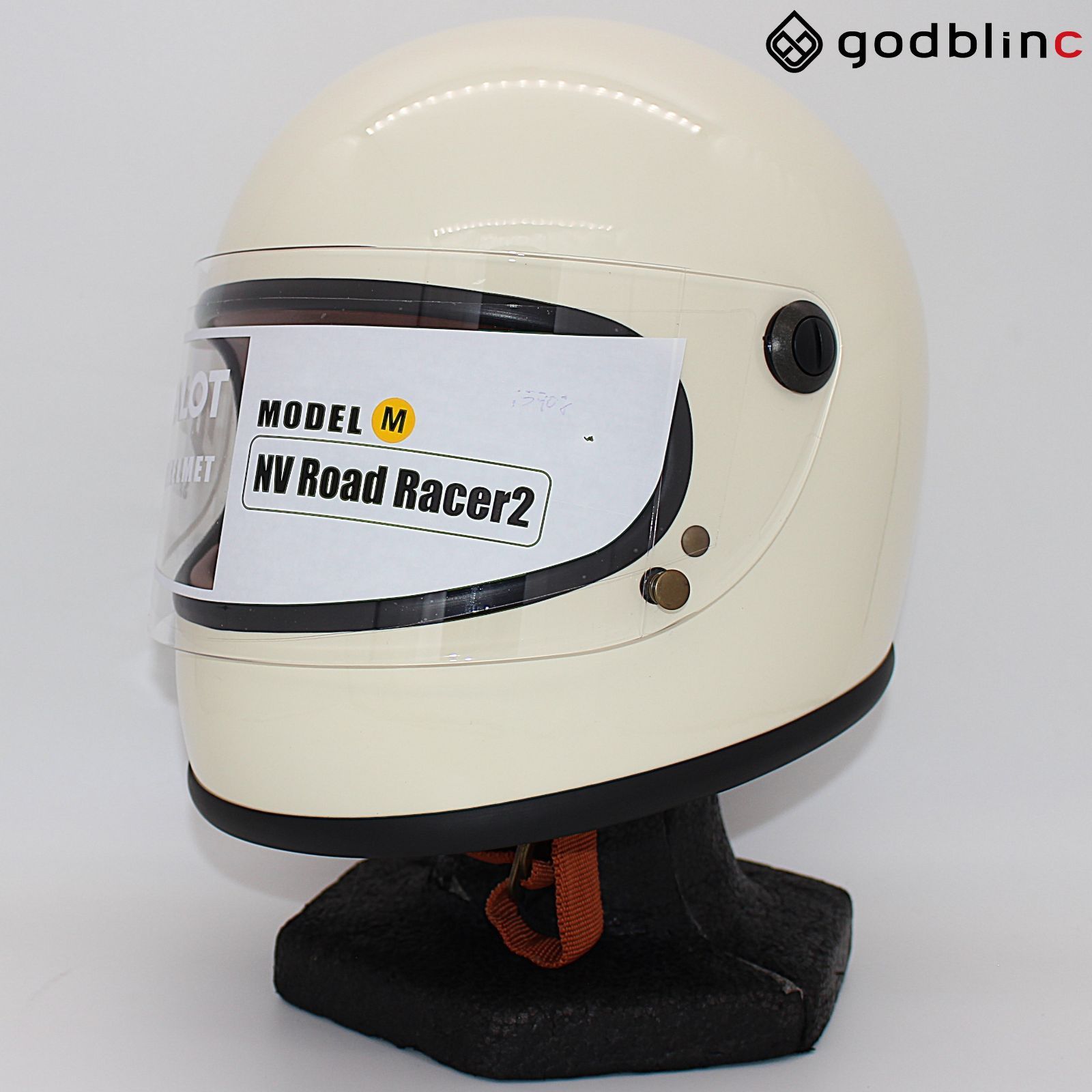 ZEALOT　NVロードレーサー2　CARBON HYBRID　WHITE/BROWN　Mサイズ　NVC0016　フルフェイスヘルメット