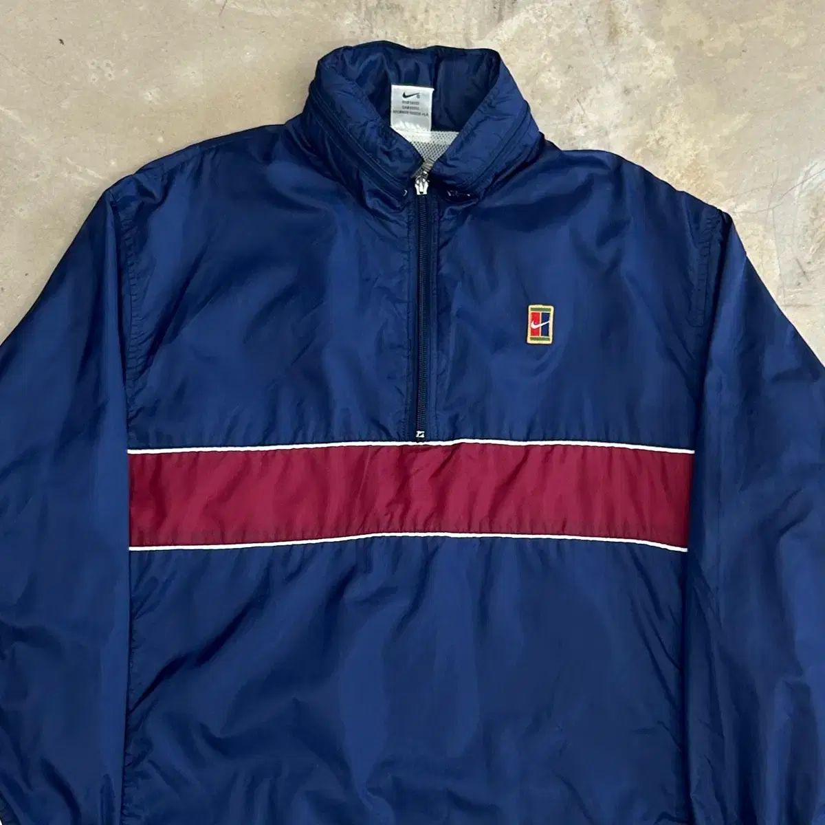 M NIKE 90s ネイビー バイカラー 付き Anorak