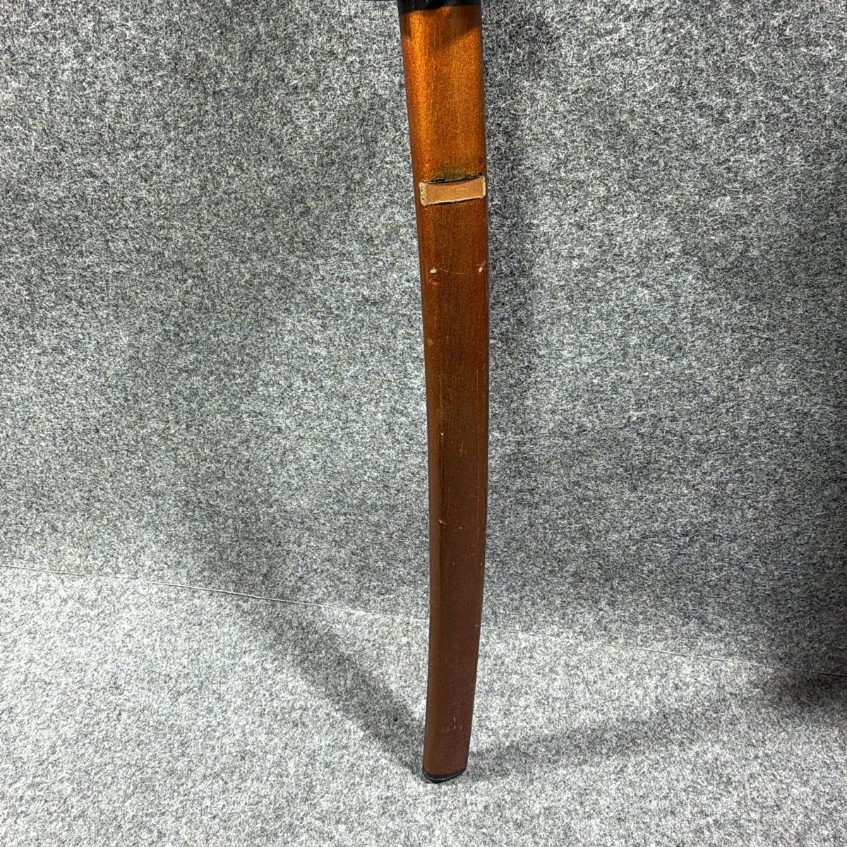 模造刀 模擬刀 脇差 全長約70cm 金茶糸巻 龍鍔 茶鞘 互の目刃文 居合 