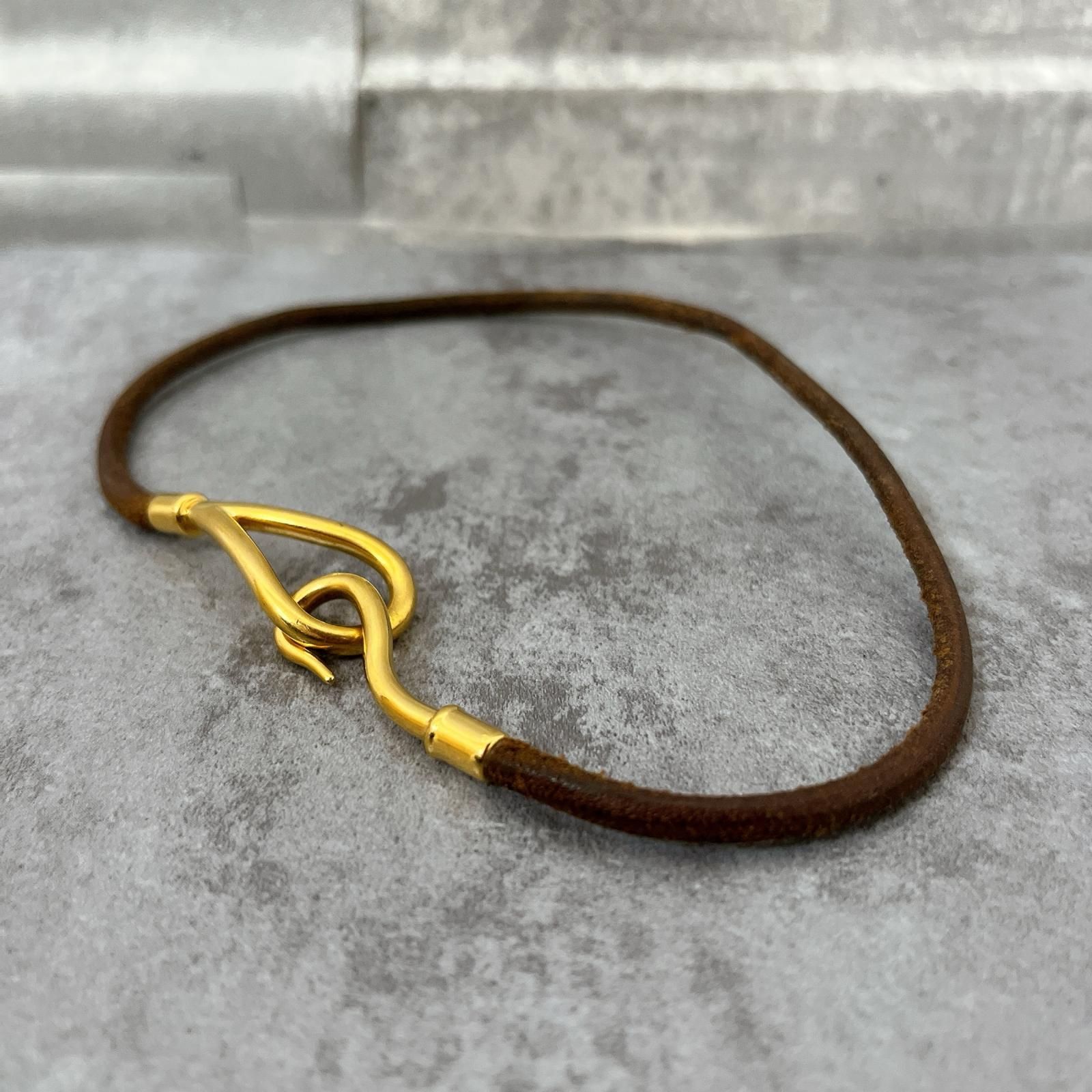 HERMES】エルメス レザーブレスレット ブレスレット レディース