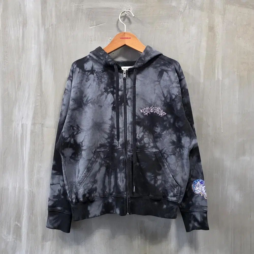 ZADIG&VOLTAIRE ザディグ・エ・ヴォルテール タイダイ バタフライ フーディー ジップアップ/レディース(XS)/ST3505