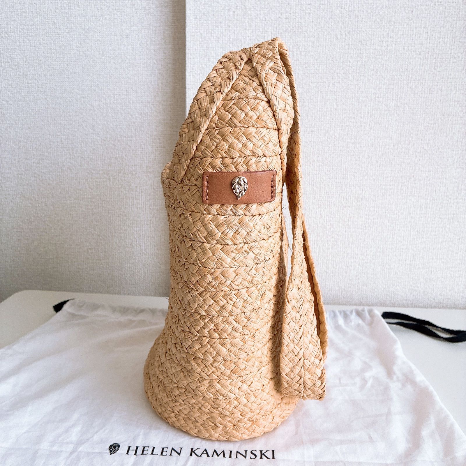 HELEN KAMINSKI ヘレンカミンスキー ラフィア製ショルダーバッグ かご