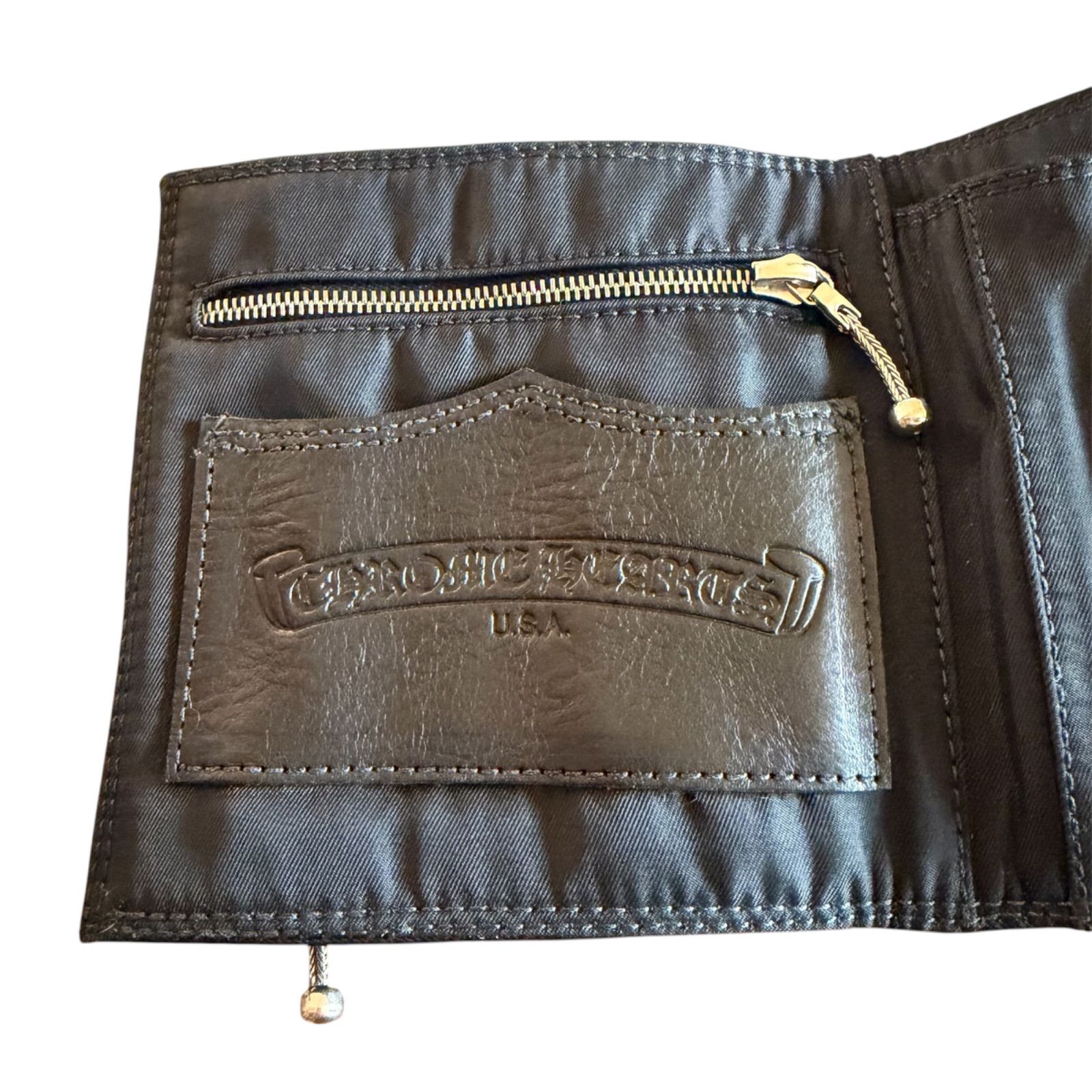 デッドストック】CHROME HEARTS ナイロン×レザー ウォレット 三つ折り