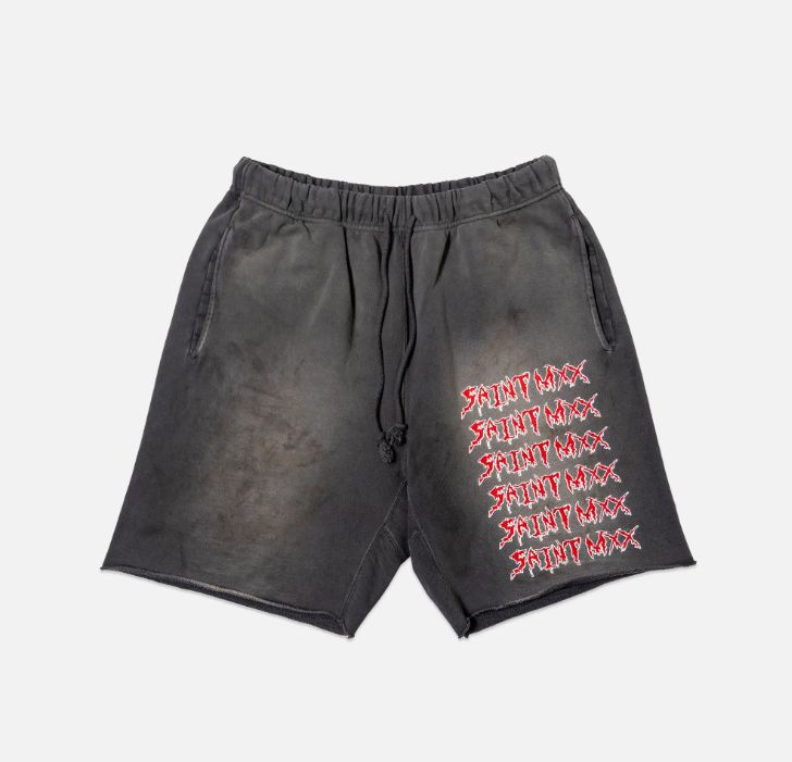 新品/L セントマイケル MXX スウェット ショーツ チャコール ハーフパンツ