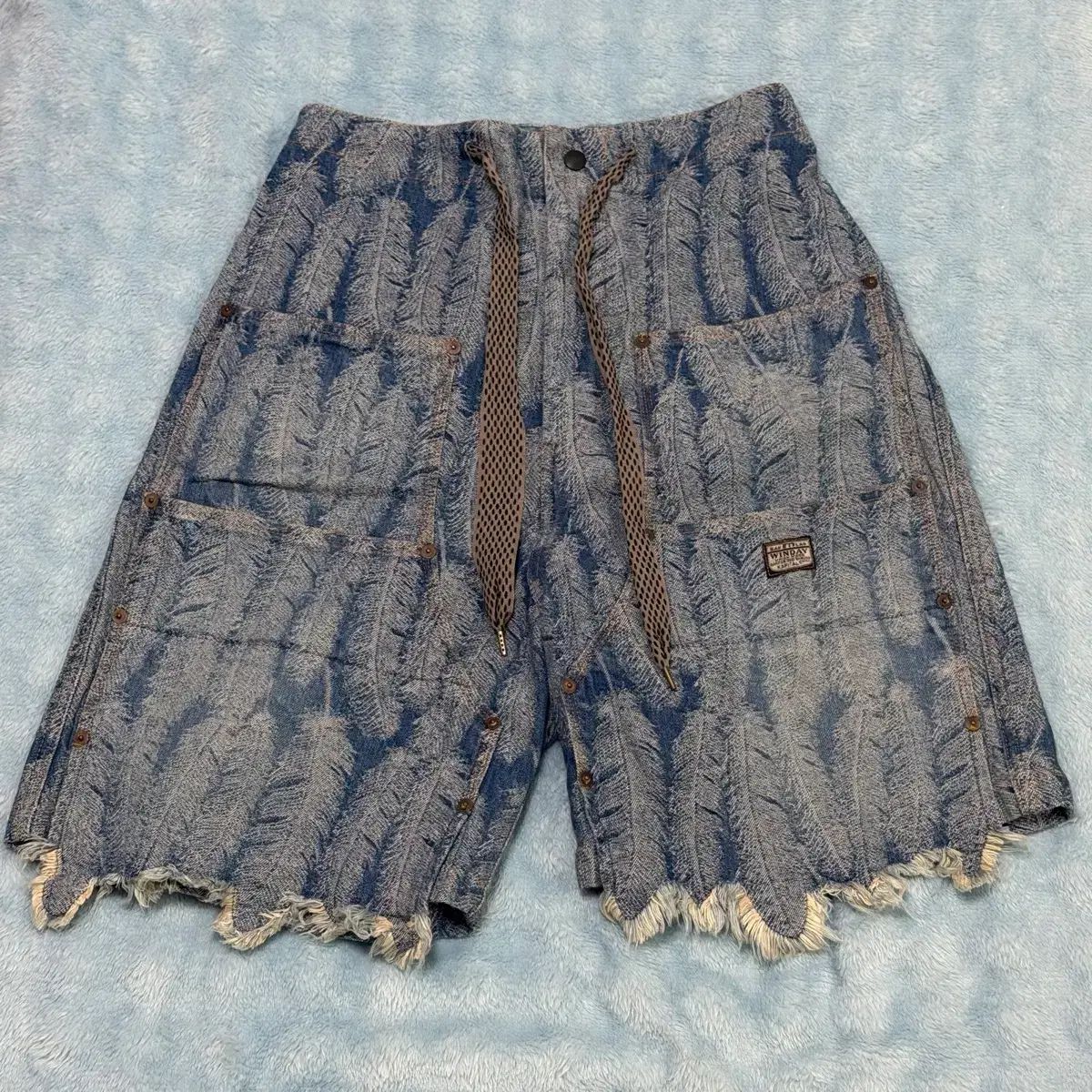 KAPITAL キャピタル フェザー デニム Magpie ショーツ ライト Indigo サイズ 2 39,634円