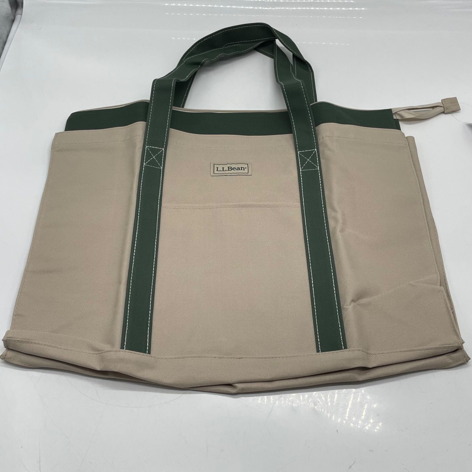 BN9041□L.L.Beanトートバッグ 非売品 高島屋 ベージュ系 大容量 未 