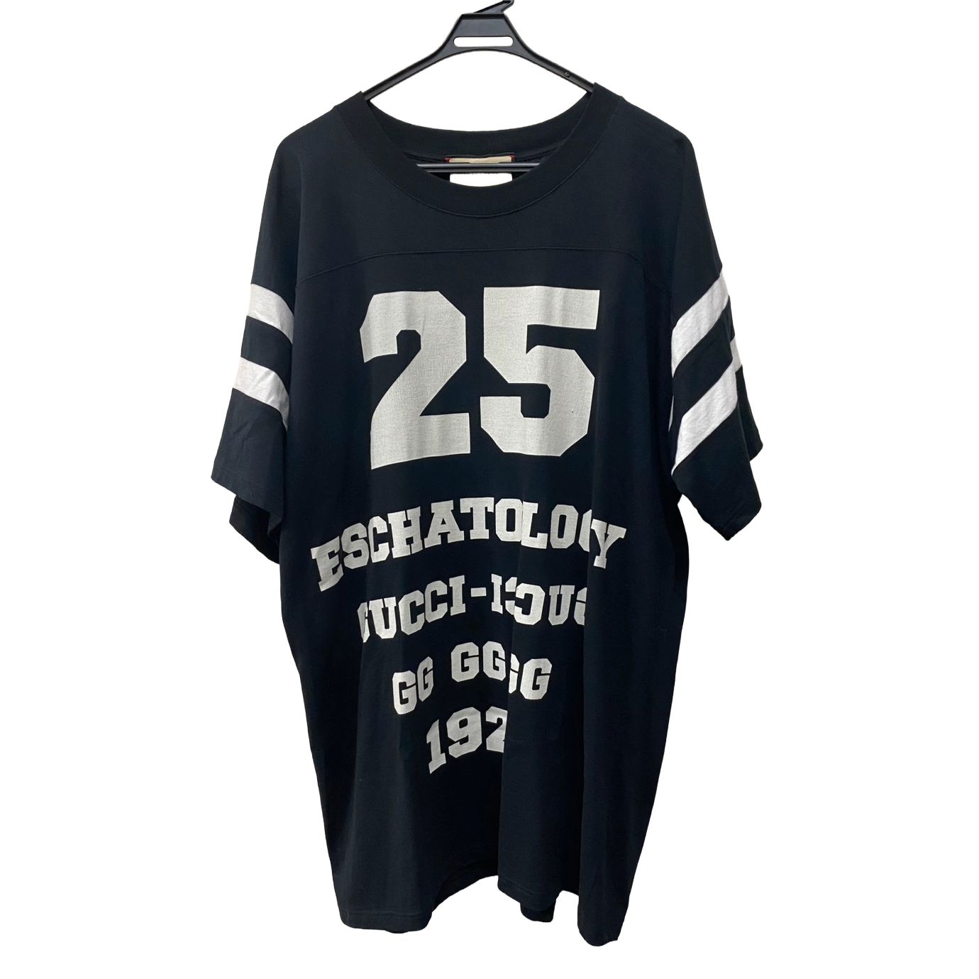 グッチ GUCCI クルーネックTシャツ ナンバリング コットン ブラック