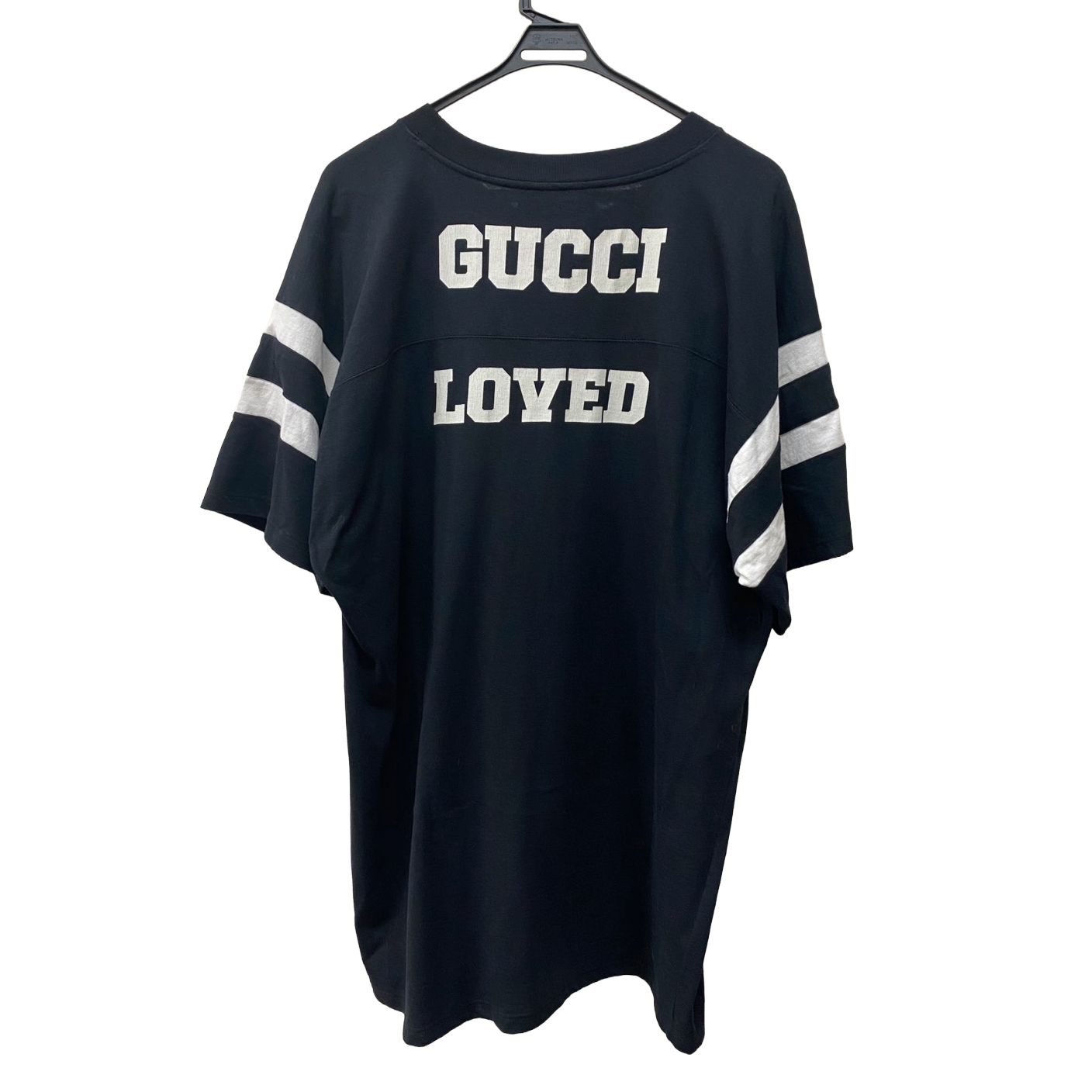 グッチ GUCCI クルーネックTシャツ ナンバリング コットン ブラック