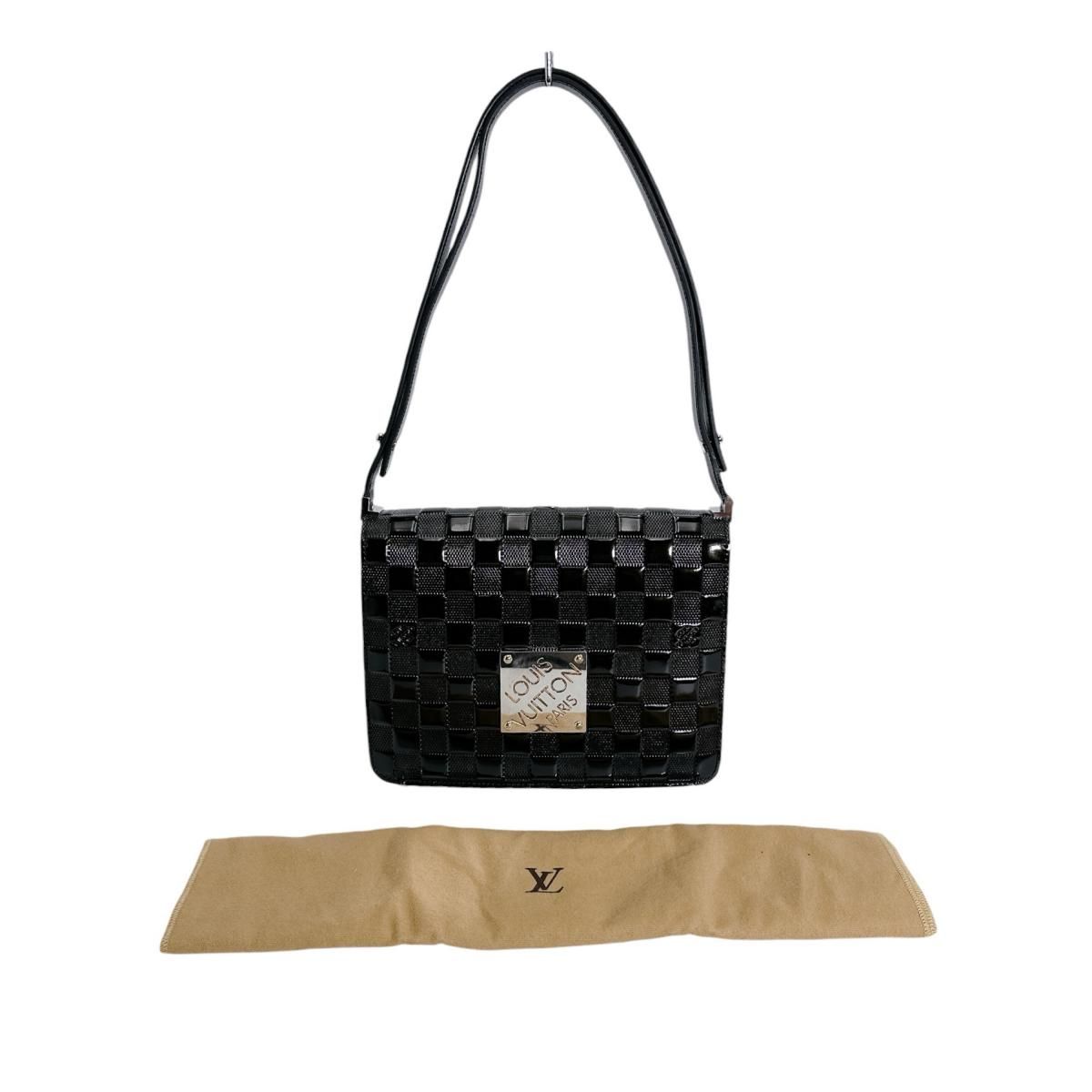 ルイヴィトン M92124 キャバレー ショルダーバッグ ダミエ・ヴェルニ ショルダーバッグ LOUIS VUITTON ブラック