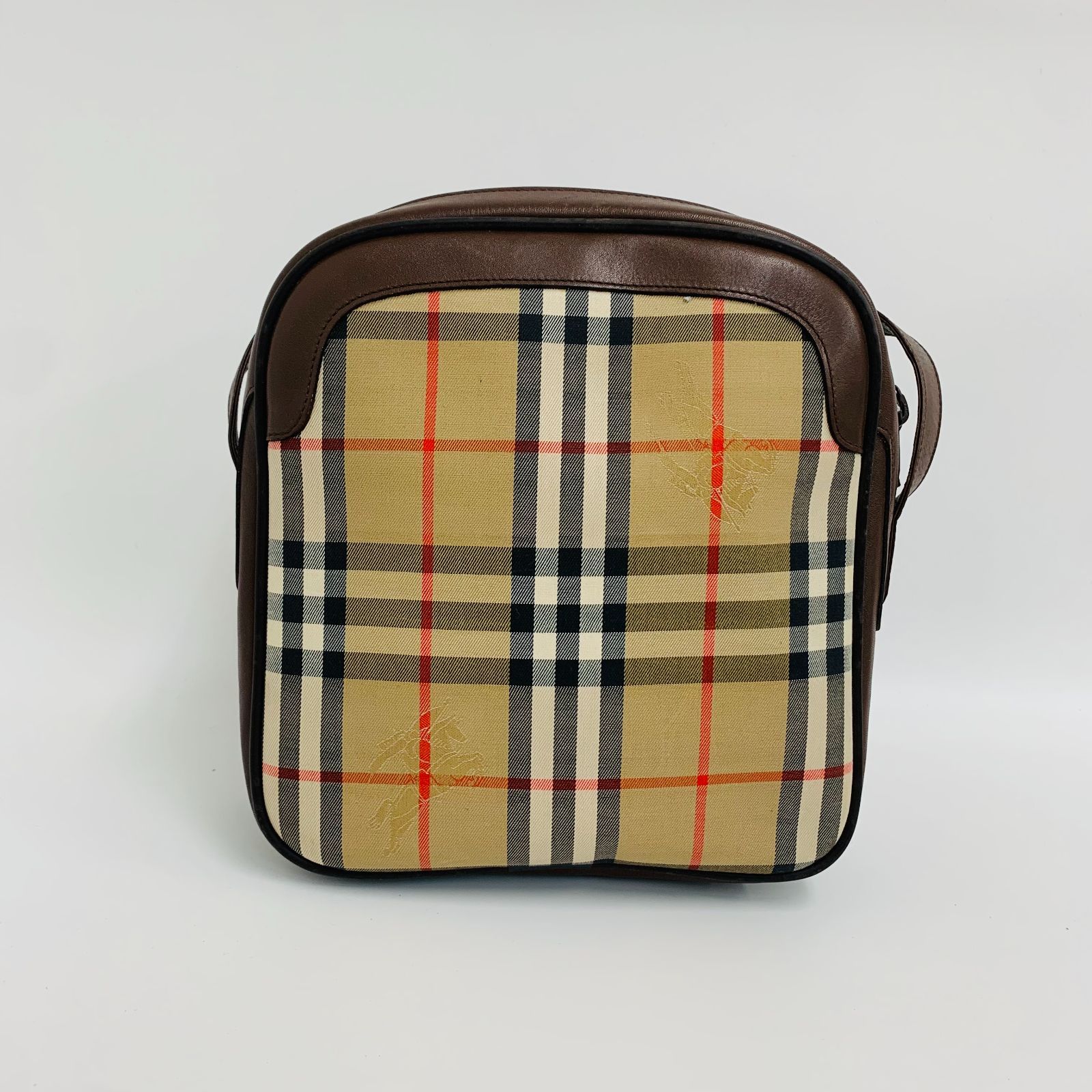 バーバリー ノバチェック ショルダーバッグ　Burberrys シャドーホース 美品】Burberrys ショルダーバッグ ノバチェック シャドーホース（0144