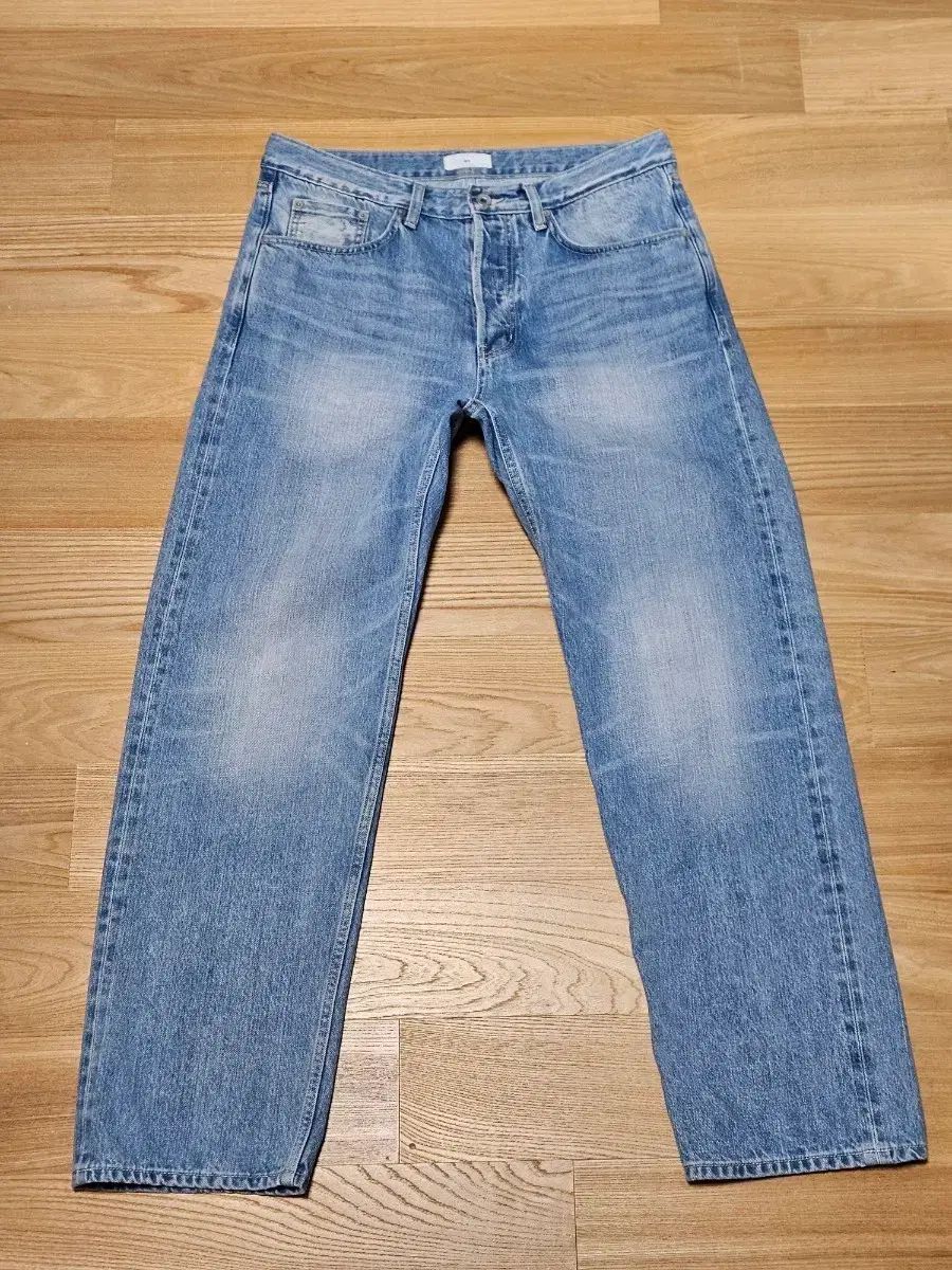 SEW ストレート セルビッジ デニム パンツ ミディアム ブルー 3サイズ 12,550円