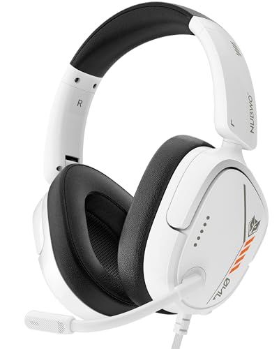 NUBWO ゲーミングヘッドセット PS5ヘッドセット マイク付き 3.5mm 有線 立体音響 ミュート機能付き 250g 軽量 ヘッドホン PS5 PS4 Switch 2 Xbox PC スマホ 対応″mn 8b370edc