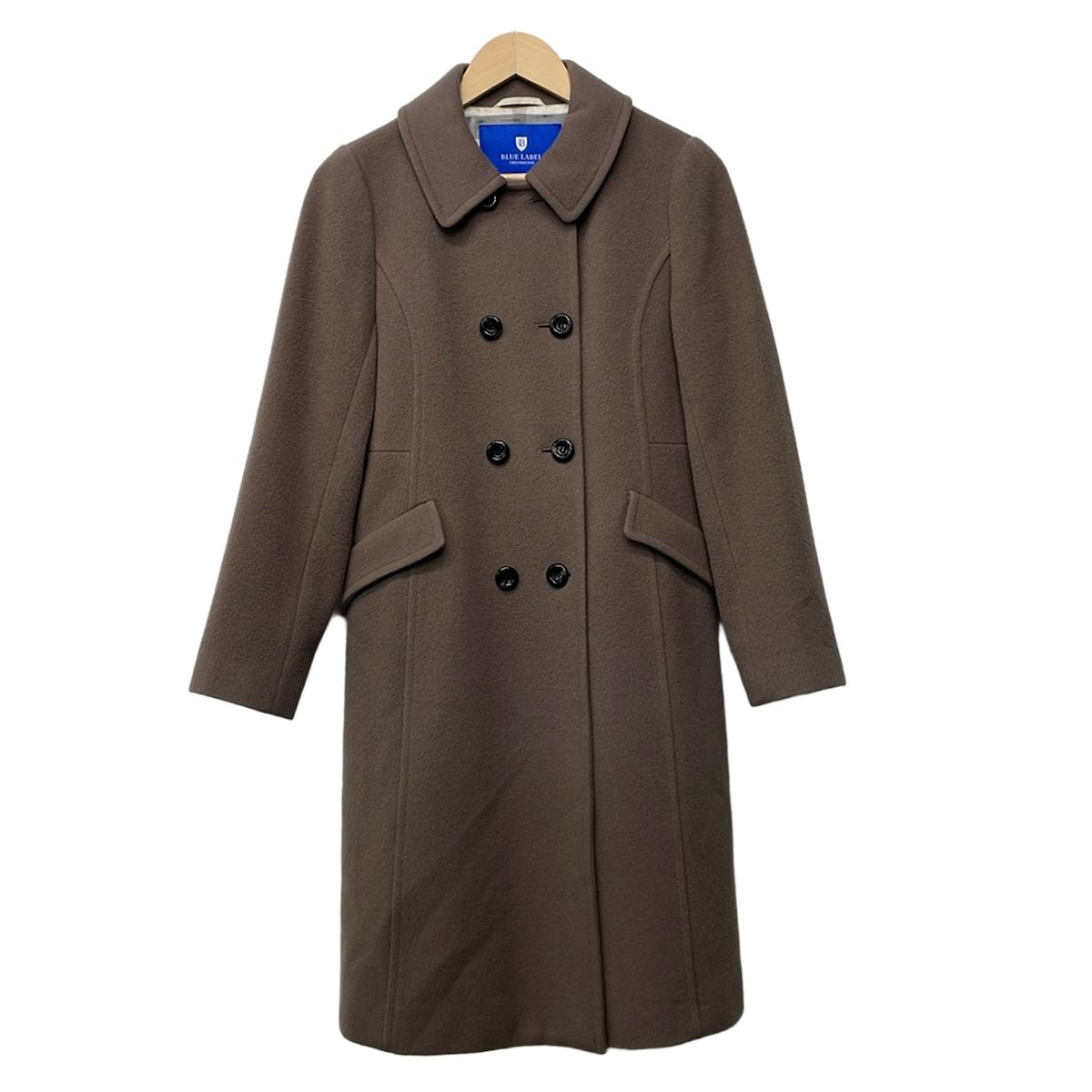 BLUE LABEL CRESTBRIDGE(ブルーレーベルクレストブリッジ) コート サイズ38 M レディース - ダークブラウン 長袖/冬