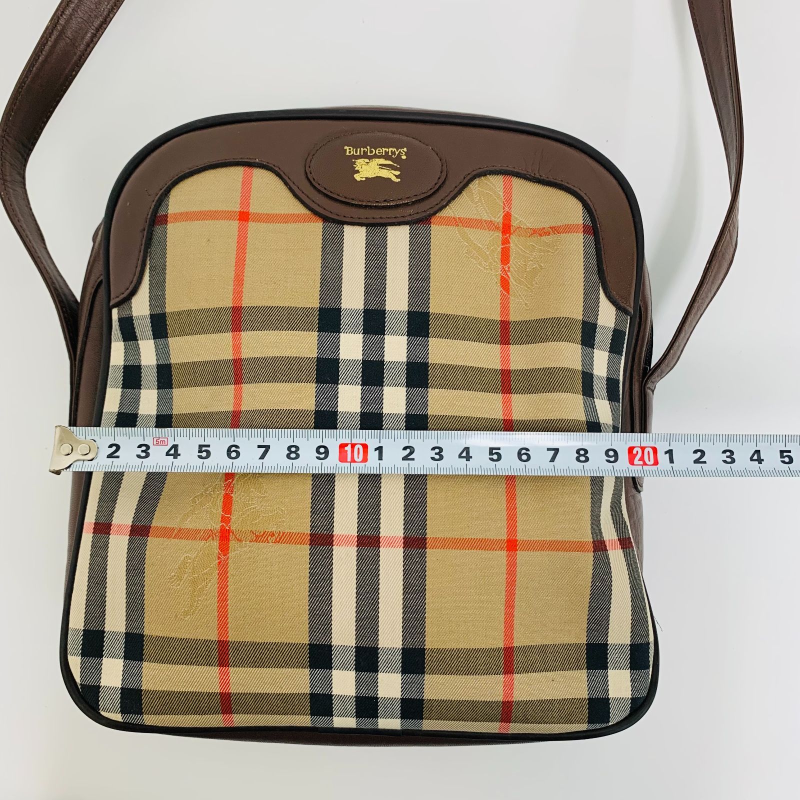 美品】Burberrys ショルダーバッグ ノバチェック シャドーホース（0144