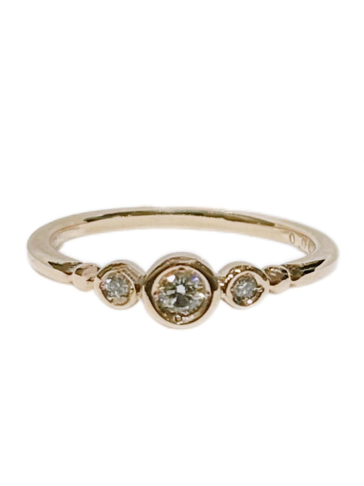 JEWELRY ジュエリー K10　D0.05ct　約1.15g　#4　 リング・指輪 K10ゴールド 【中古】208　2120000369636