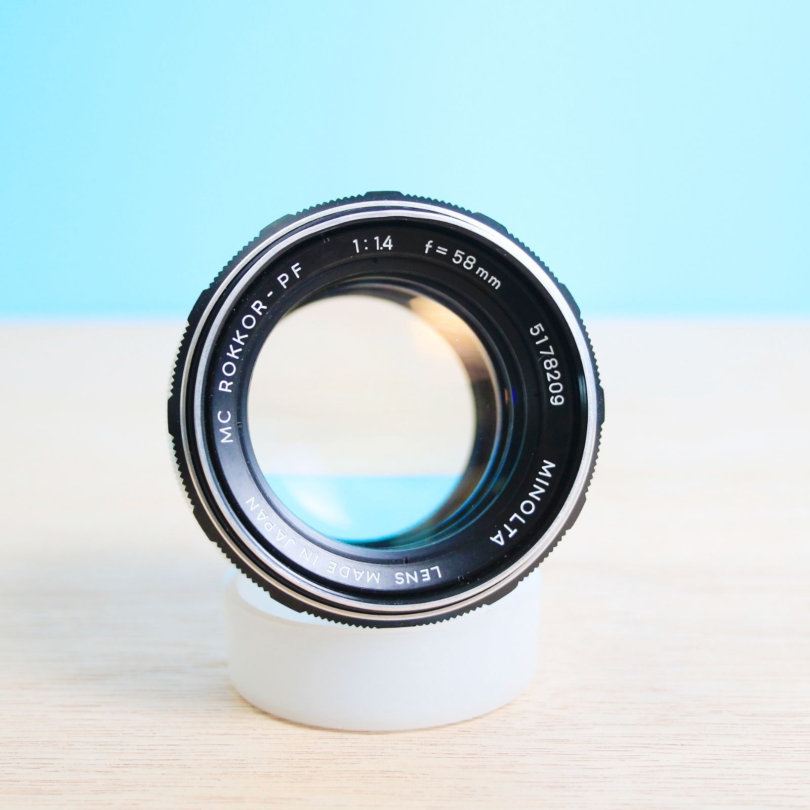 完動品❁光学美品 MINOLTA ミノルタ MC ROKKOR-PF 1.4 58mm 単焦点