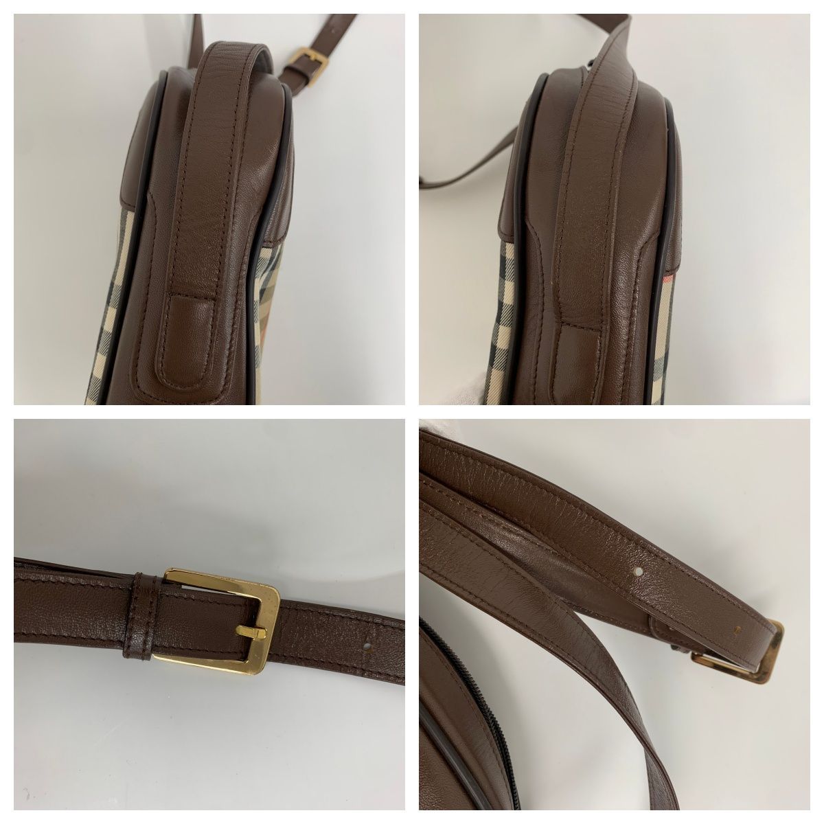 美品】Burberrys ショルダーバッグ ノバチェック シャドーホース（0144