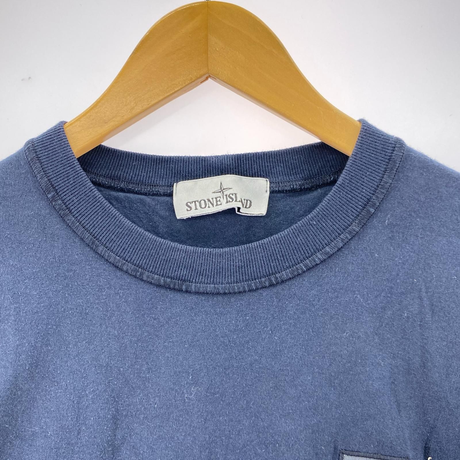 STONE ISLAND　Tシャツ　ネイビー　L